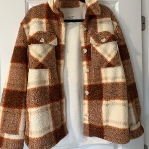 Abercrombie & Fitch Textured Knit Shacket